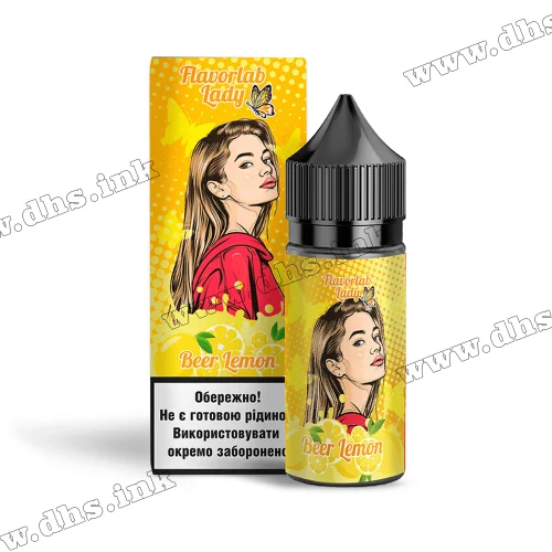 Набор для самозамеса Flavorlab Lady Salt 30 мл (50 мг) - Beer Lemon (Пиво, Лимон)